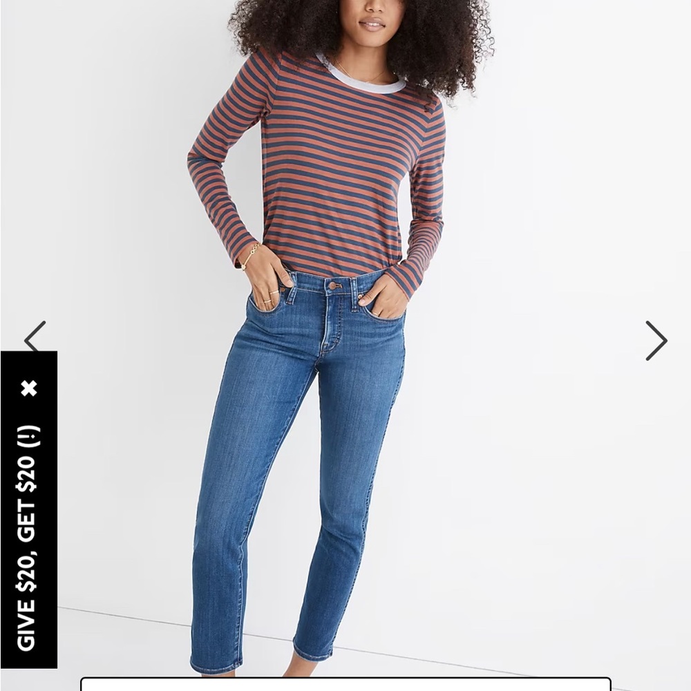 Madewell Mid-Rise Stovepipe Jeans in Leman Wash: TENCEL™ Denim Edition